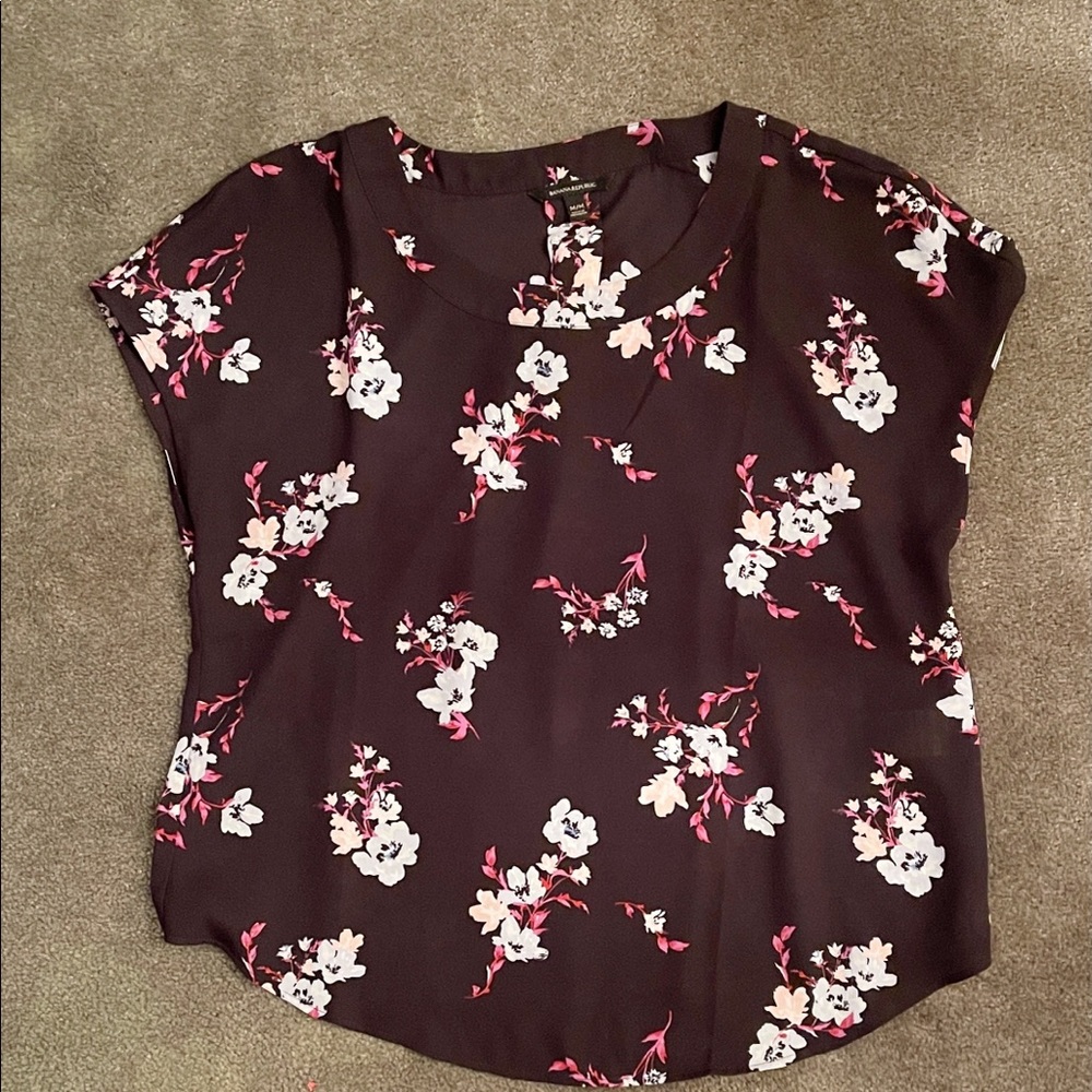 BANANA REPUBLIC SHORT SLEEVE TOP SZ M